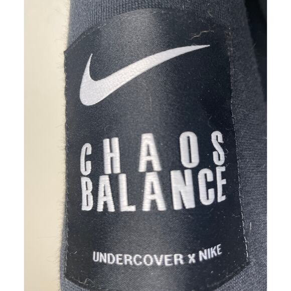 Nike x Undercover Chaos and Balance Men's Hoodie Size S Black Hooded Sweatshirt - Picture 4 of 11
